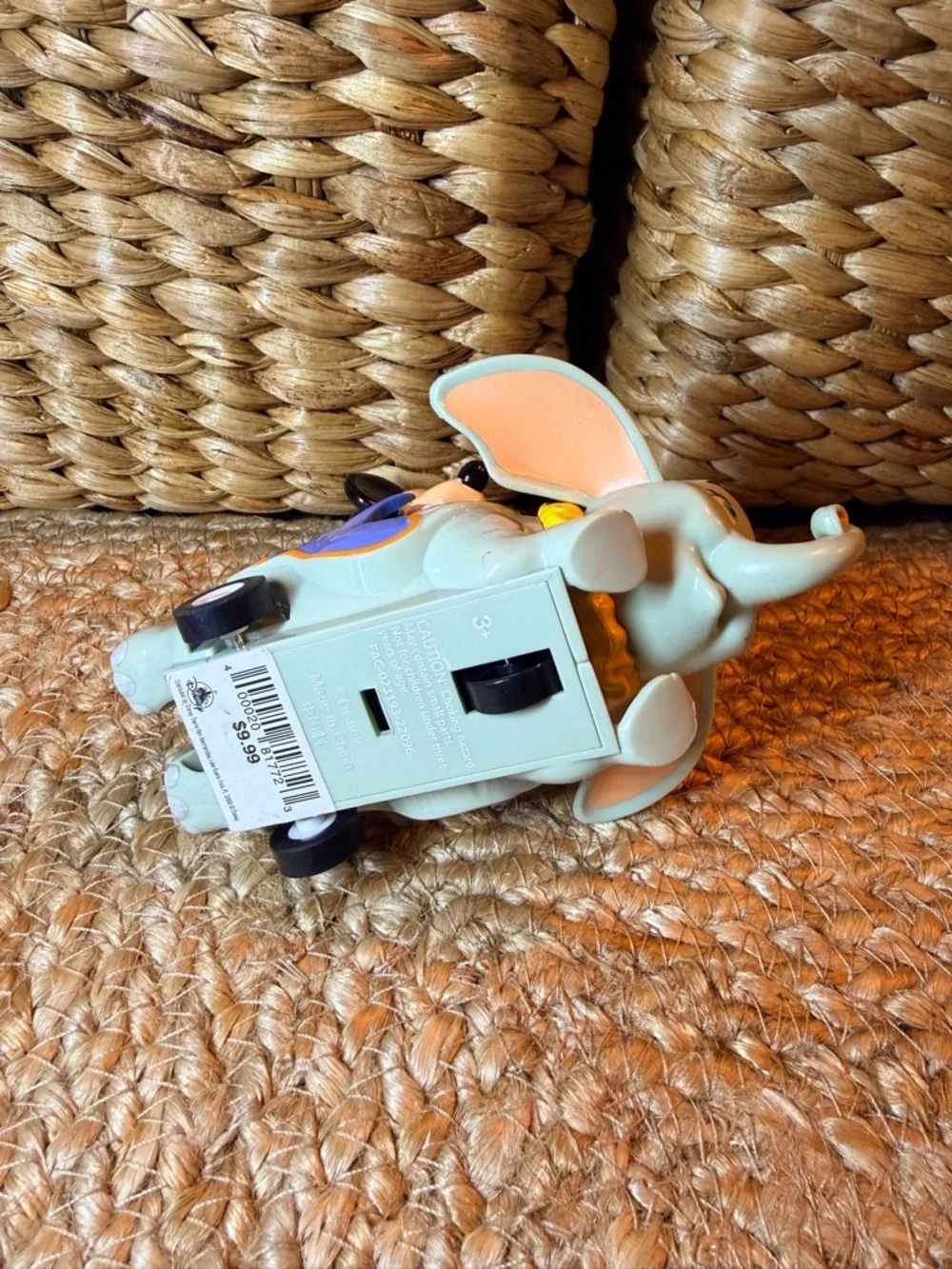 NWT Disney Parks Mickey & Minnie Ride-On Dumbo Pull Back Toy